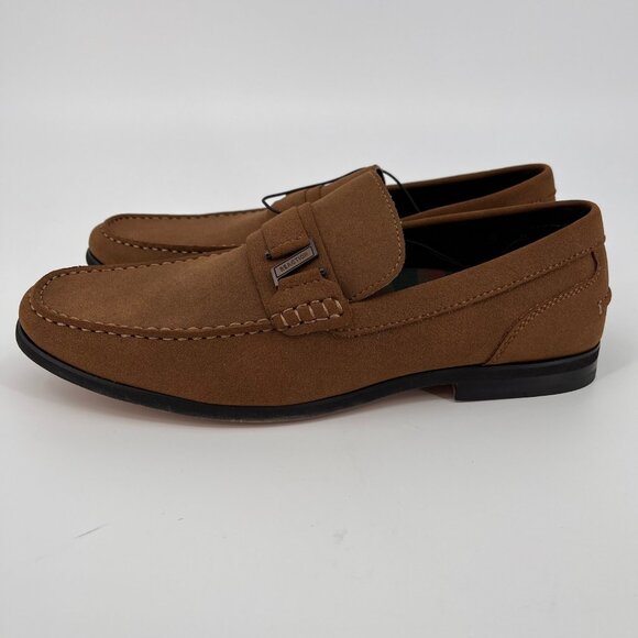 Kenneth Cole Reaction Crespo 2.0 Belt Loafer Size 11.5M Dark Taupe Suede‑Look main image 4